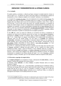 Atenas Clásica: Espacios y Monumentos - Griego 2º Bachiller