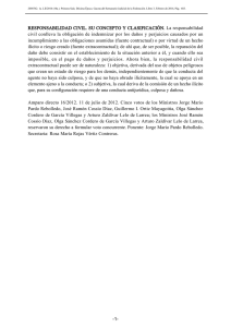 RESPONSABILIDAD CIVIL. SU CONCEPTO Y CLASIFICACIÓN. La