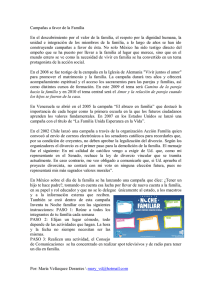 Campañas a favor de la Familia