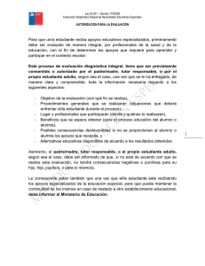 1 Para que un/a estudiante reciba apoyos educativos
