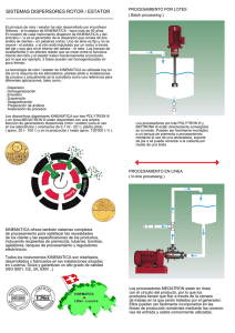 sistemas dispersores rotor / estator