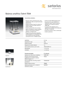 Balanza analítica Talent TE64