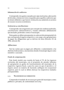 Inhumación de cadáveres Corresponde a los gastos causados por