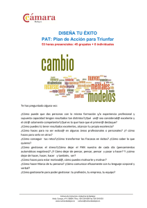 DISEÑA TU ÉXITO PAT: Plan de Acción para Triunfar