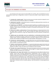 Lo Que No Deberia Ocurrir