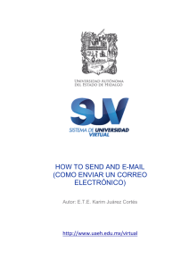 HOW TO SEND AND E-MAIL (COMO ENVIAR UN CORREO