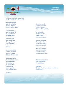 Los cinco sentidos - Cantando Aprendo a Hablar