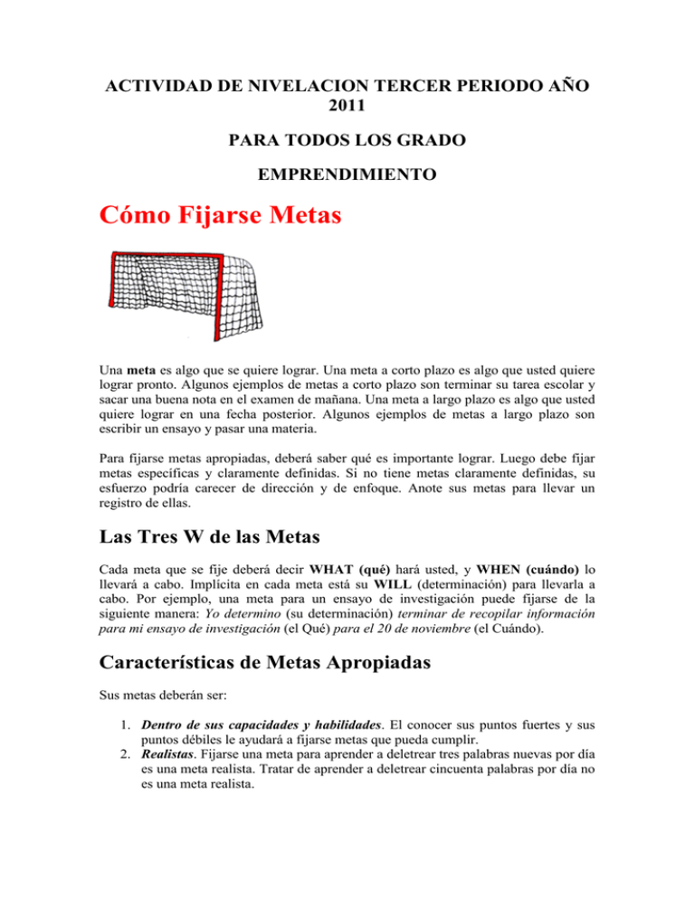 C mo Fijarse Metas