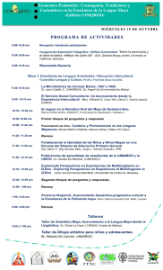 Encuentro Peninsular: Cosmogonía, Tradiciones y Costumbres en