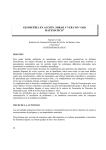 geometría en acción. mirar y ver con “ojo matemático”