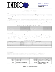 MEDIO DE CULTIVO Bacteriología General _ Catálogo 1005 _____