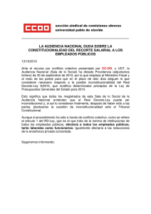 la audiencia nacional duda sobre la constitucionalidad del recorte