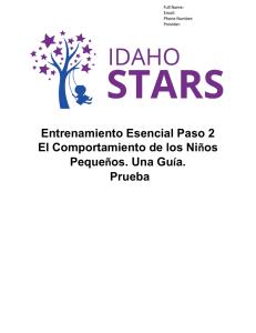 Entrenamiento Esencial Paso 2 El Comportamiento