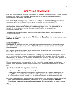 derechos de aduana
