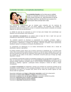 Contenido Factual y Conceptual en Educación