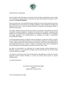 Estimados Padres y Apoderados: Como les deben haber informado