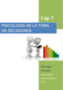 psicologia de la toma de decisiones