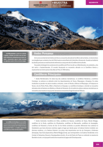 Andes Peruanos Cordilleras Principales