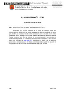 Aprobadas por acuerdo adoptado de la Junta de Gobierno Local del