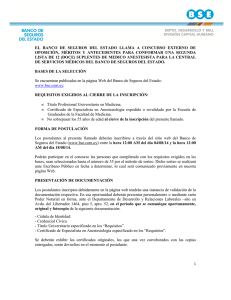Procedimiento Publicación e Inscripción Web