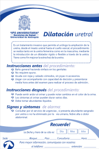 Dilatación Uretral: Instrucciones y Cuidados