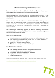 Médico General para Basilea, Suiza