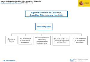 Agencia Española de Consumo, Seguridad Alimentaria y Nutrición