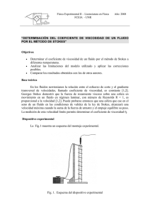 medición de viscosidad por el método de stokes - FCEIA