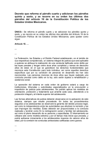 Reforma al Artículo 18° constitucional