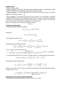 Modelo de Bohr Se basa en tres postulados
