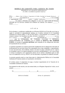 Entidad Financiera - Gobierno de Canarias