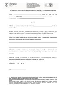Autorización de medicinas alergias