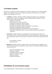 Actividades grupales