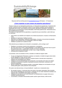 ¿Cómo organizar un gran número de pequeños agricultores?