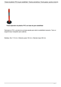 Postes de plástico PVC de gran estabilidad