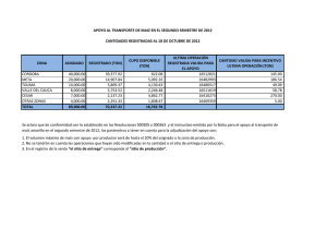 ultima operación registrada valida para el apoyo cantidad