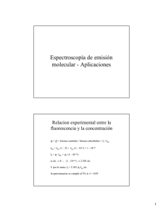 Espectroscopía de emisión molecular