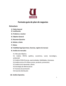 Formato guía de plan de negocios