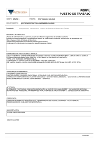 PERFIL PUESTO DE TRABAJO