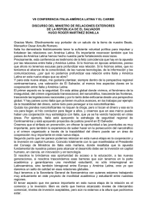 vii conferencia italia-américa latina y el caribe discurso del ministro