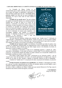 La Campaña de Manos Unidas es un acontecimiento que se repite