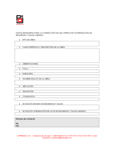 Formulario de Estudio Básico de Seguridad y Salud
