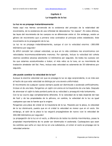 Capítulo 3 La tragedia de la luz La luz no se propaga