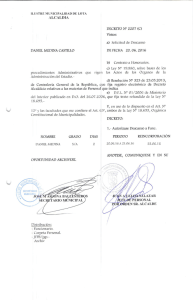 rigen los Actos de los Órganos de la