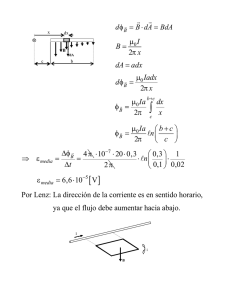 2 IB x µ π = dA adx = 2 Iadx dx µ φ π = 2 Ia dx x µ φ π = 2 Ia bcnc µ φ