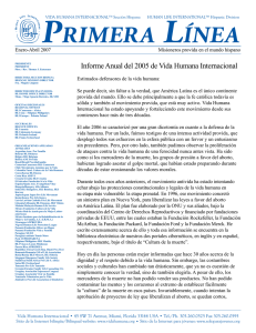 Primera Línea - Vida Humana Internacional