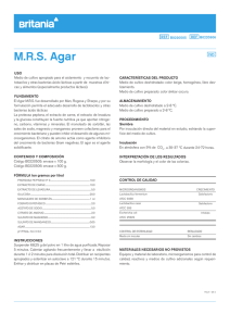 M.R.S. Agar: Medio de Cultivo para Lactobacilos