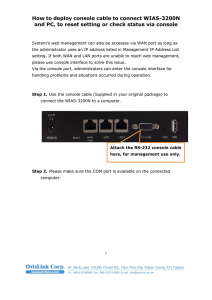 FAQ_How to configure the WIAS-3200 via console mode