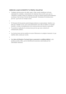 Derecho a que se respete la propia voluntad
