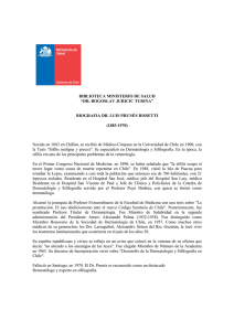 Biografia Dr Luis Prunes - Biblioteca Ministerio de Salud